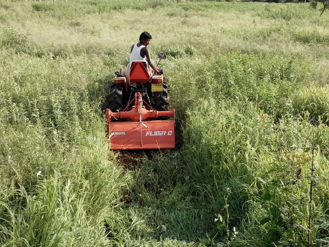 Rotavating at NaturePinks